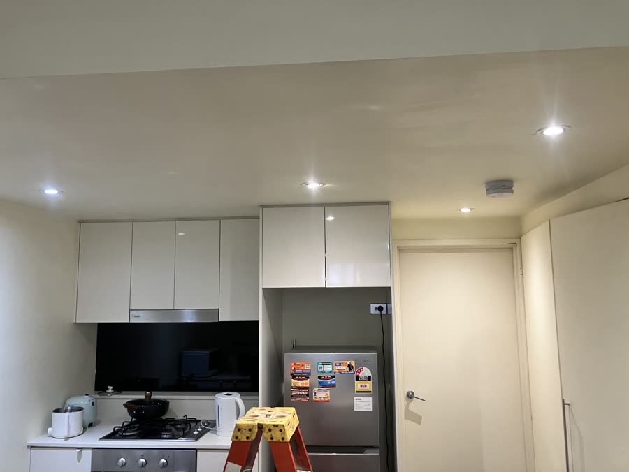 Kitchen downlight installation